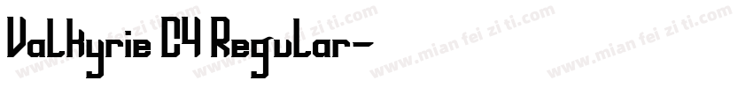 Valkyrie C4 Regular字体转换